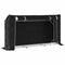 vidaXL - Haardhoutrek - met - regenhoes - 200,5x41x110,5 - cm - staal