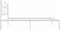 vidaXL - Bedframe - met - hoofdbord - zonder - matras - metaal - wit - 75x190 - cm