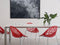 MUMFORD - Eetkamerstoel - Rood - Synthetisch materiaal