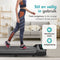 TibaGoods Loopband - Elektrisch - Snelheid 1 t/m 6 km/h - Hellingsfunctie 6% - Wandelband voor onder bureau