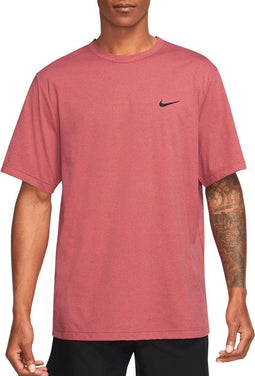 Nike Dri-FIT UV Miler Sportshirt - Regular fit - Donker roze - Maat S