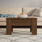 vidaXL - Salontafel - 79x49x41 - cm - bewerkt - hout - bruin - eikenkleur