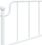 vidaXL - Hoofdbord - 75 - cm - metaal - wit