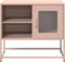 vidaXL - Tv-meubel - 68x39x60,5 - cm - staal - roze