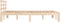 vidaXL - Bedframe - massief - hout - 120x190 - cm