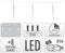 ECD Germany LED Ijspegel Lichtketting koud wit 40 pins, gordijn 5,7m + 5m kabel, 8 lichtstanden + timer, waterdicht IP44 binnen/buiten, ijspegelketting ijsregen Kerstverlichting Kerstdecoratie