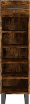 vidaXL - Schoenenkast - 30x35x105 - cm - bewerkt - hout - gerookt - eikenkleurig