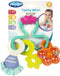 Playgro Twirly Whirly - Bijtspeeltje en Rammelaar - Diverse texturen en geluidjes - Multicolor