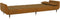 vidaXL - Slaapbank - 2-zits - met - 2 - kussens - fluweel - bruin
