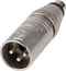 Neutrik NA2MPMF - XLR (m) - RCA (v) adapter - Zilver