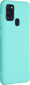 iMoshion Hoesje Geschikt voor Samsung Galaxy A21s Hoesje Siliconen - iMoshion Color Backcover - Mintgroen