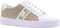 Michael Kors Irving Stripe - Lage Sneakers - Goudkleurige details - Wit/Goud
