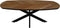 HSM Collection-Danish Salontafel Fishbone-130x80x43-Naturel/Zwart-Eiken/Metaal
