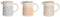 Oliepot voor vlees en vis DKD Home Decor Blauw Roze Roestvrij staal Geel Keramiek Hout MDF 680 ml 3 Stuks