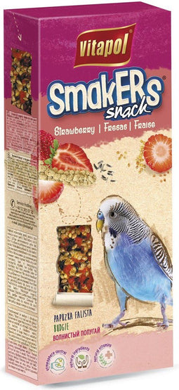Vitapol Strawberry Smakers voor de grasparkiet 2 st.