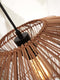 GOOD&MOJO Hanglamp Zanzibar - Rotan Zwart - Ø40x30cm - Modern - Hanglampen Eetkamer, Slaapkamer, Woonkamer
