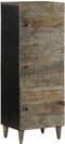 vidaXL - Hoge - kast - 40x33x110 - cm - massief - mangohout