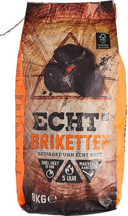 Echt Houtskoolbriketten 8 KG