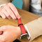 Echt lederen bandje voor de Apple Watch Series 1-9 / SE - 38/40/41 mm - Rood