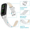 Echt lederen bandje voor de Samsung Galaxy Fit - Wit