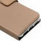 Echt Lederen Bookcase voor iPhone Xr - Beige