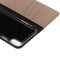 Echt Lederen Bookcase voor iPhone Xr - Beige