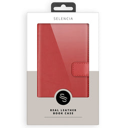 Echt Lederen Bookcase voor Sony Xperia XZ3 - Rood