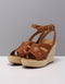 UGG Careena - Dames Sandalen met Sleehak 9,5 cm - Bruin - Maat 40