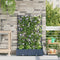 vidaXL - Tuinbak - met - Trellis - 2 - stuks - Grijs - 80x40x125,5 - cm
