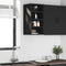 vidaXL - Hangkast - Riga - 30x29,5x60 - cm - bewerkt - hout - zwart