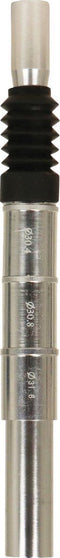 Dresco Zadelpen 300 mm - Aluminium Verend - Geschikt voor zadelbuizen 27,2 - 31,6 mm - Zilver