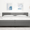 vidaXL - Hoofdbord - Simpel - Design - Lichtgrijs - 200 - cm - Corduroy
