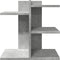 Bureau organiser 42x21,5x42 cm bewerkt hout betongrijs