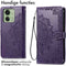 iMoshion Hoesje Geschikt voor Motorola Edge 40 Hoesje Met Pasjeshouder - iMoshion Mandala Bookcase - Paars