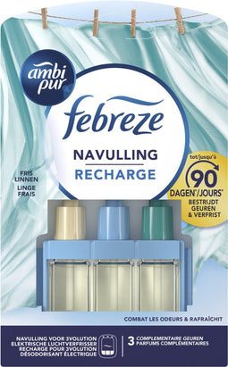 Ambi Pur 3Volution - Navulling Luchtverfrisser - Fris Linnen - 20 ml
