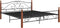 vidaXL - Bedframe - metaal - zwart - 180x200 - cm