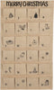 House of Seasons Adventskalender - L85 x B50 cm - Jute - Bruin