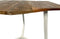SVJ Salontafel 6-hoek - 56x73x45 cm - Metaal - Wit/Bruin - Set van 2