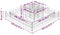 vidaXL - Gabion - plantenbak - 120x120x20 - cm - gegalvaniseerd - staal