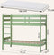 ECO Comfort stapelbed 70x160 cm met lattenbodem, bleekgroen, ECO-gecertificeerd FSC-hout, Massief Grenenhout, Lak op Waterbasis, Gemaakt in de EU, 10 jaar Fabrieksgarantie