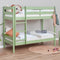 ECO Comfort stapelbed 70x160 cm met lattenbodem, bleekgroen, ECO-gecertificeerd FSC-hout, Massief Grenenhout, Lak op Waterbasis, Gemaakt in de EU, 10 jaar Fabrieksgarantie
