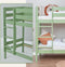 ECO Comfort stapelbed 70x160 cm met lattenbodem, bleekgroen, ECO-gecertificeerd FSC-hout, Massief Grenenhout, Lak op Waterbasis, Gemaakt in de EU, 10 jaar Fabrieksgarantie