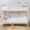 ECO Comfort stapelbed 70x160 cm met lattenbodem, Duif Grijs, ECO-gecertificeerd FSC-hout, Massief Grenenhout, Lak op Waterbasis, Gemaakt in de EU, 10 jaar Fabrieksgarantie