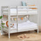ECO Comfort stapelbed 70x160 cm met lattenbodem, Duif Grijs, ECO-gecertificeerd FSC-hout, Massief Grenenhout, Lak op Waterbasis, Gemaakt in de EU, 10 jaar Fabrieksgarantie