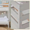ECO Comfort stapelbed 70x160 cm met lattenbodem, Duif Grijs, ECO-gecertificeerd FSC-hout, Massief Grenenhout, Lak op Waterbasis, Gemaakt in de EU, 10 jaar Fabrieksgarantie