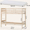 ECO Comfort stapelbed 70x160 cm met lattenbodem, natuurlijk hout, ECO-gecertificeerd FSC-hout, Massief Grenenhout, Lak op Waterbasis, Gemaakt in de EU, 10 jaar Fabrieksgarantie