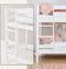 ECO Comfort stapelbed 70x160 cm met lattenbodem, wit, ECO-gecertificeerd FSC-hout, Massief Grenenhout, Lak op Waterbasis, Gemaakt in de EU, 10 jaar Fabrieksgarantie