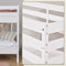 ECO Comfort stapelbed 70x160 cm met lattenbodem, wit, ECO-gecertificeerd FSC-hout, Massief Grenenhout, Lak op Waterbasis, Gemaakt in de EU, 10 jaar Fabrieksgarantie