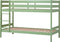 ECO Comfort stapelbed 90x200 cm met lattenbodem, bleekgroen, ECO-gecertificeerd FSC-hout, Massief Grenenhout, Lak op Waterbasis, Gemaakt in de EU, 10 jaar Fabrieksgarantie