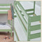 ECO Comfort stapelbed 90x200 cm met lattenbodem, bleekgroen, ECO-gecertificeerd FSC-hout, Massief Grenenhout, Lak op Waterbasis, Gemaakt in de EU, 10 jaar Fabrieksgarantie